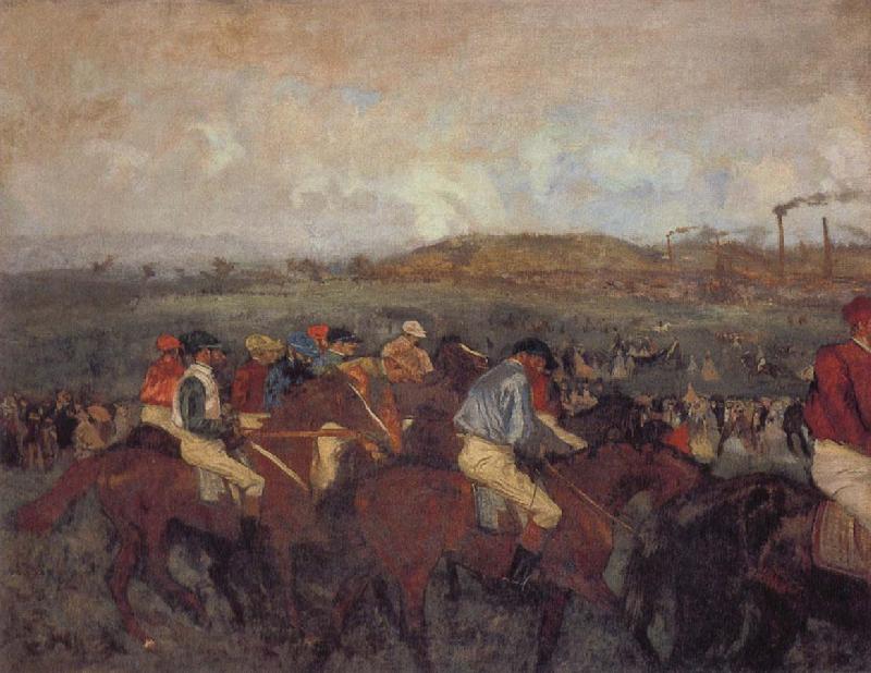 Edgar Degas Gentlemen-s Race Spain oil painting art